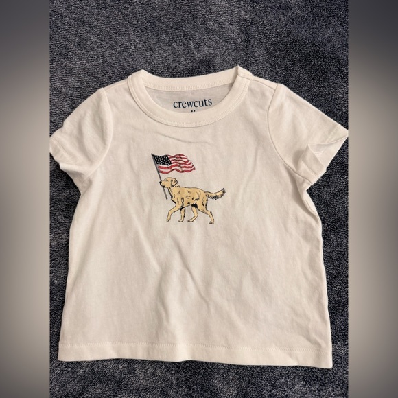 NWOT New JCrew Factory Baby & toddler boys' American dogs graphic tee - Picture 3 of 5